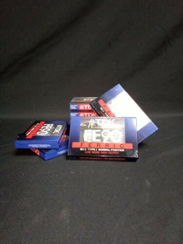 TDK FE90 Ferric low noise x 9 brand new sealed cassette tapes - (7023)