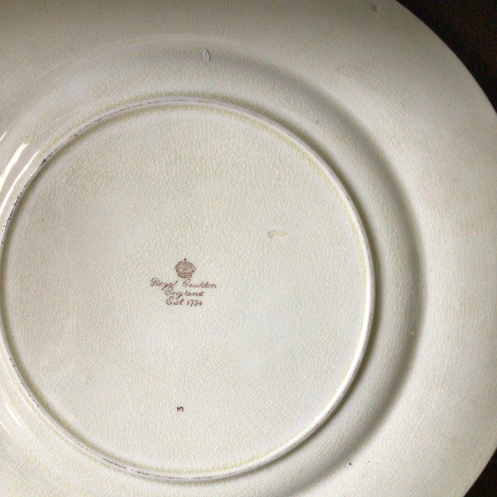Royal Cauldon Bristol Ironstone Cream Cake Plate 29cm - (9777)