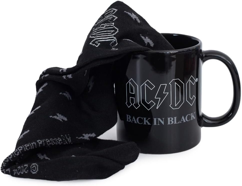 Mug and Sock Set - AC/DC Back In Black - Gift Set