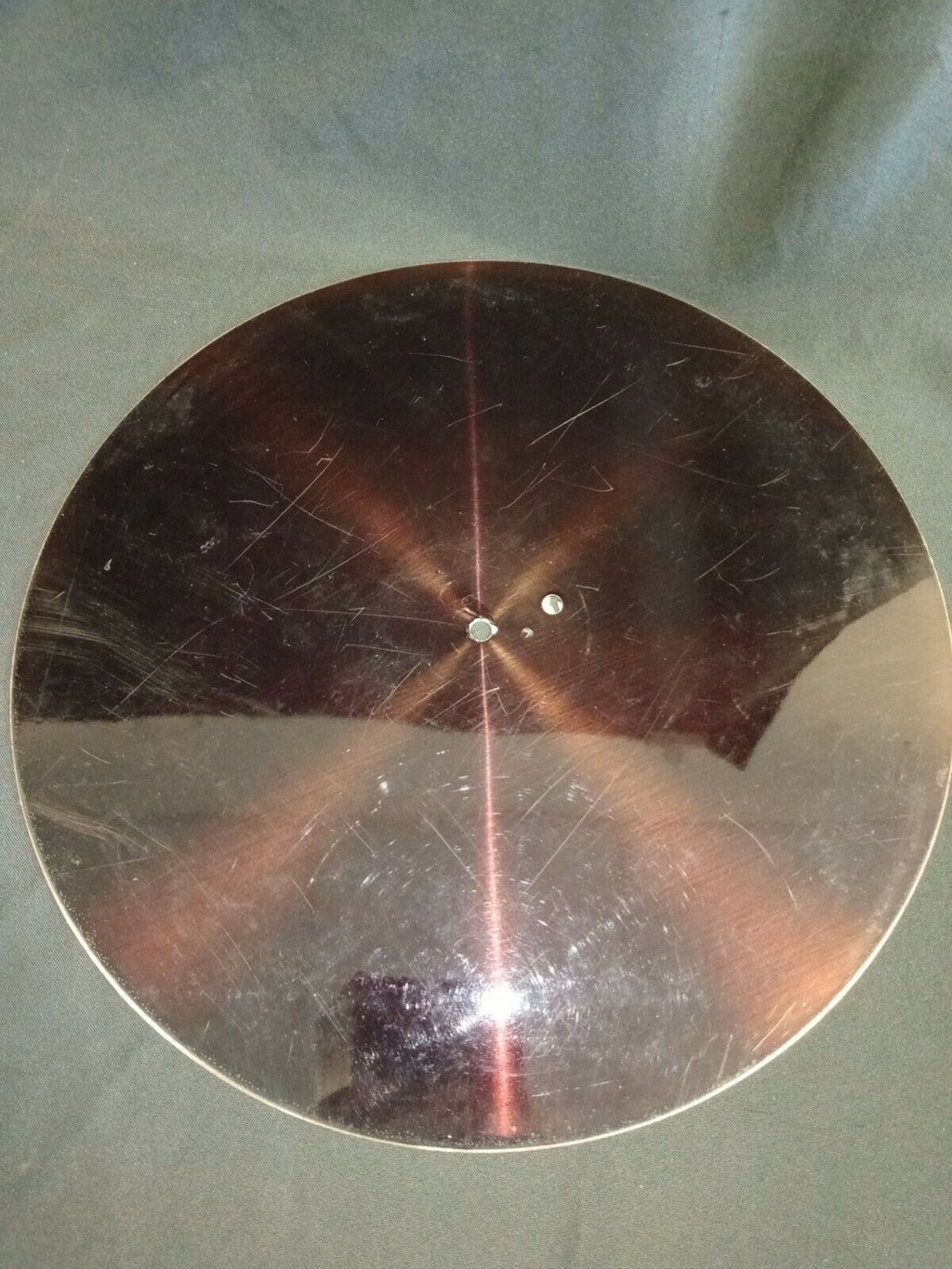 Zinc Acid Dip Record one sided Antique- 12" Very rare item - (7696)