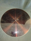 Zinc Acid Dip Record one sided Antique- 12" Very rare item - (7696)