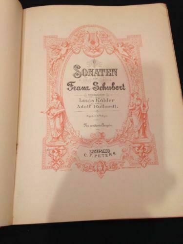 Sonaten Von Franz Schubert - C.F. Peters Edition Leipzig - 1910 - (1343)