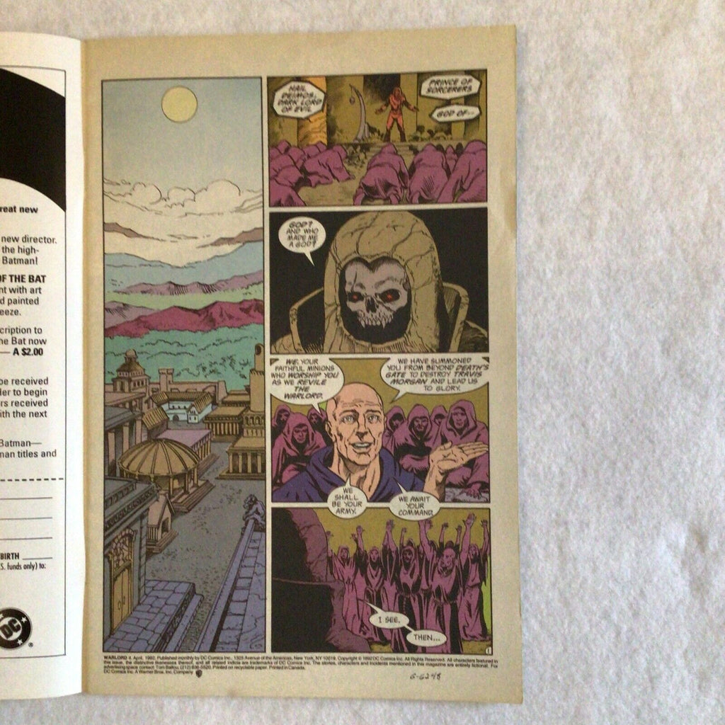 COMIC - DC Comics The WARLORD - Enter the lost world... - Apr 1992- (8853)