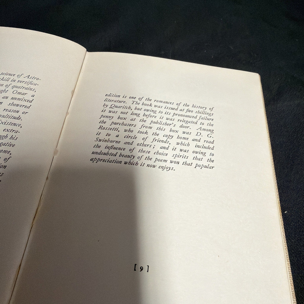 Book - THE RUBAIYAT OF OMAR KHAYYAM, Edward Fitzgerald - Poetry - (1908)
