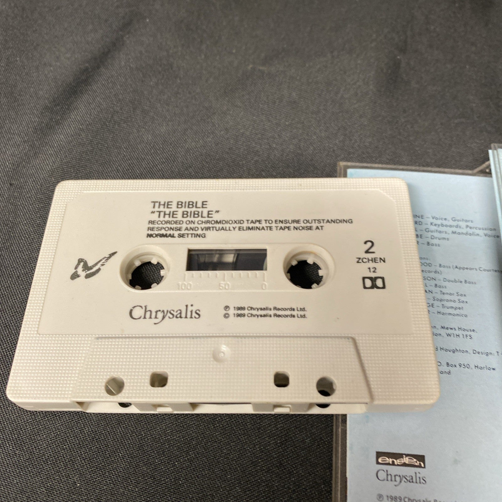 The Bible "THE BIBLE"  Pop Music Cassette Tape 1989 - (1392)