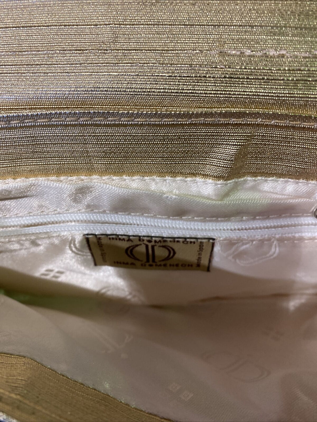 Vintage Handbag Inma Domenech Fantastic condition with gold chain - (8435)