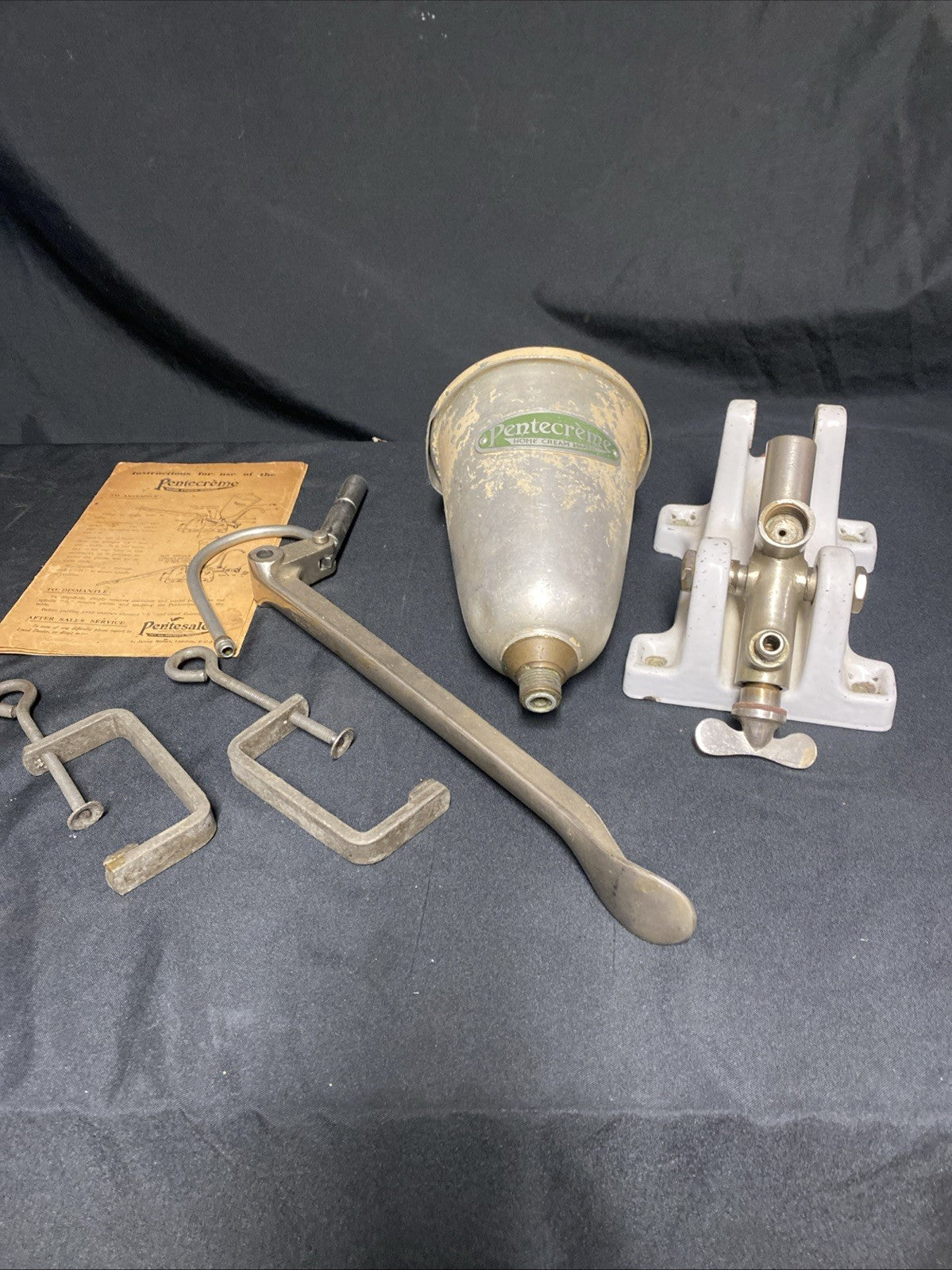 1930 Pentecreme Home Creme Maker Art Deco Stunning Rare - (1636)