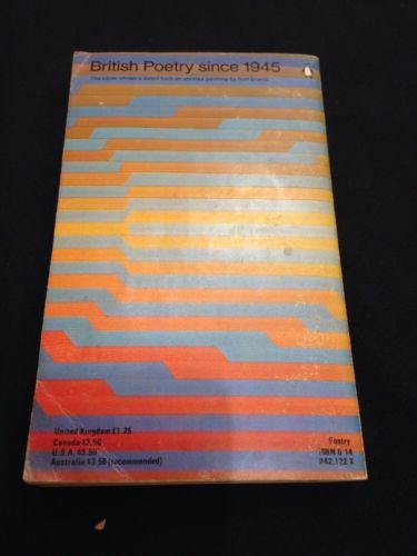 BOOK - British Poetry Since 1945 - Paperback - Penguin - 1978  - Used (1127)