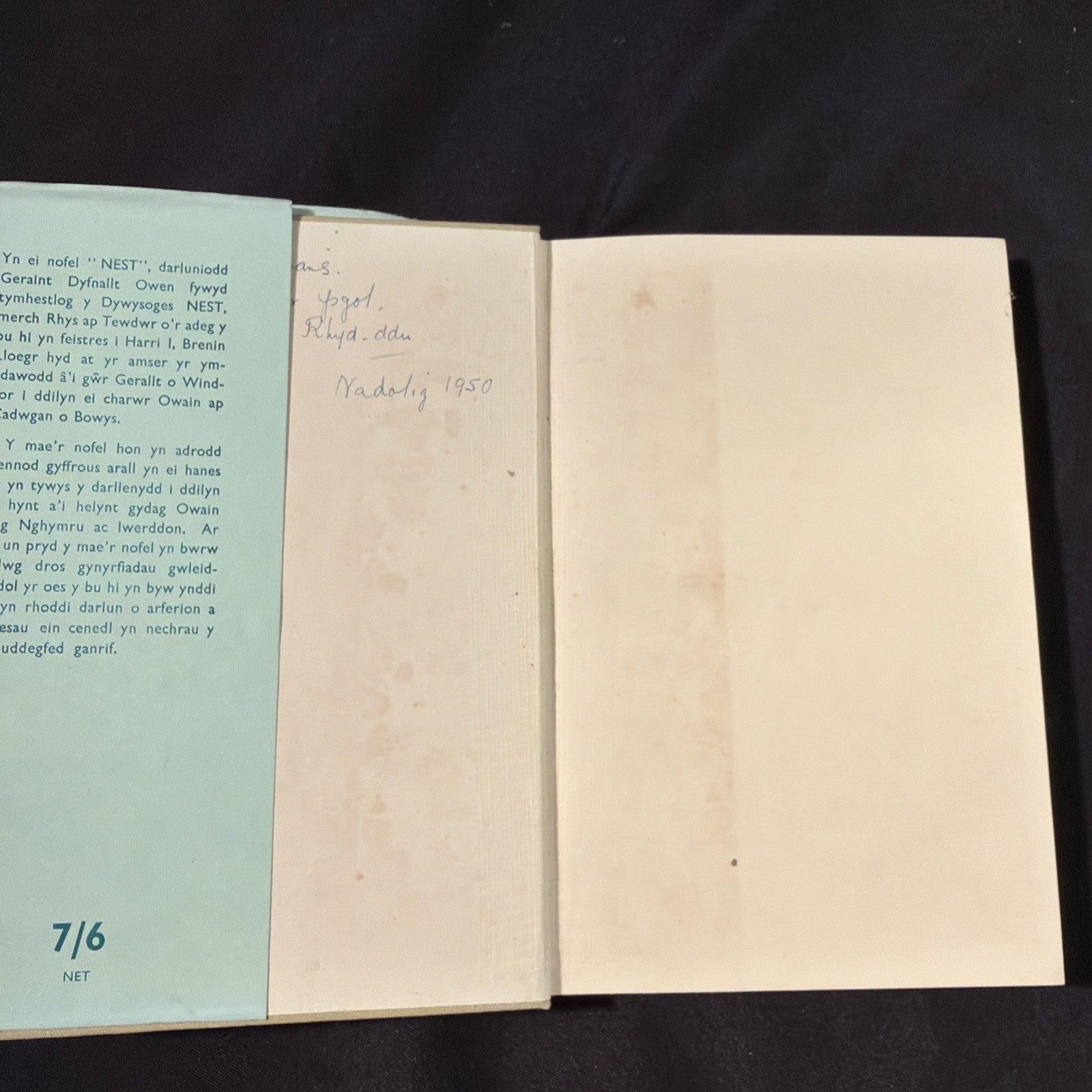 Dyddiau'r gofid, Geraint Dyfnallt Owen - Welsh Language book - (1875)