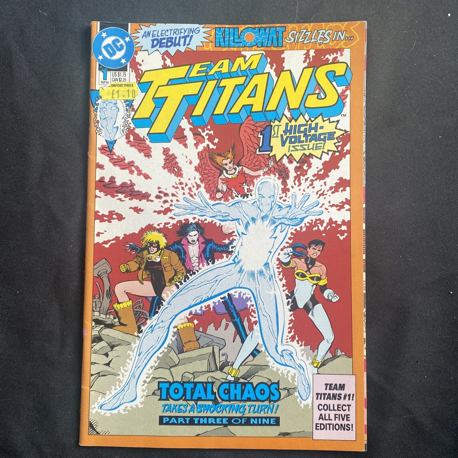 COMIC - DC Comics Tales of TEAM TITANS - Sep 1992 - High Voltage - (8814)