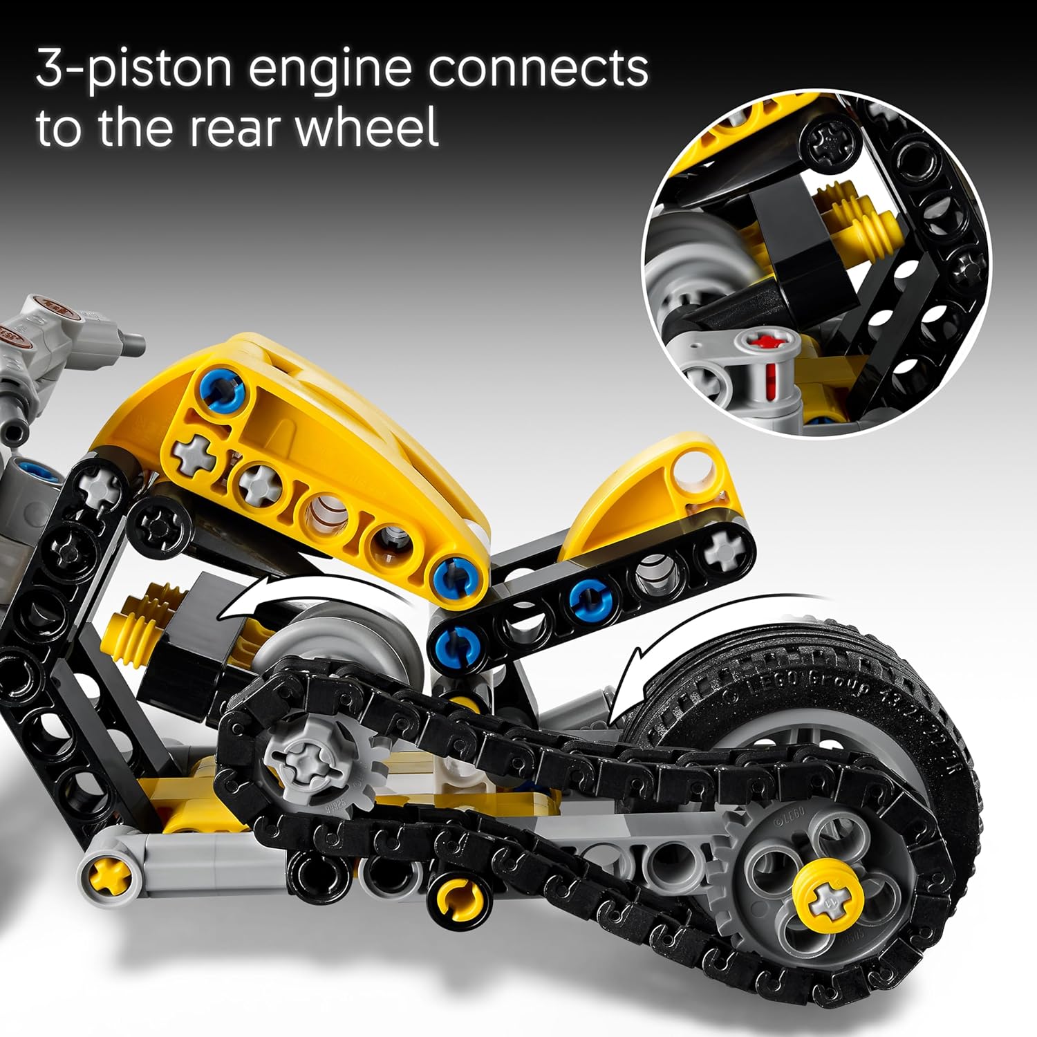 LEGO Technic - Yellow Motorcycle - 42225