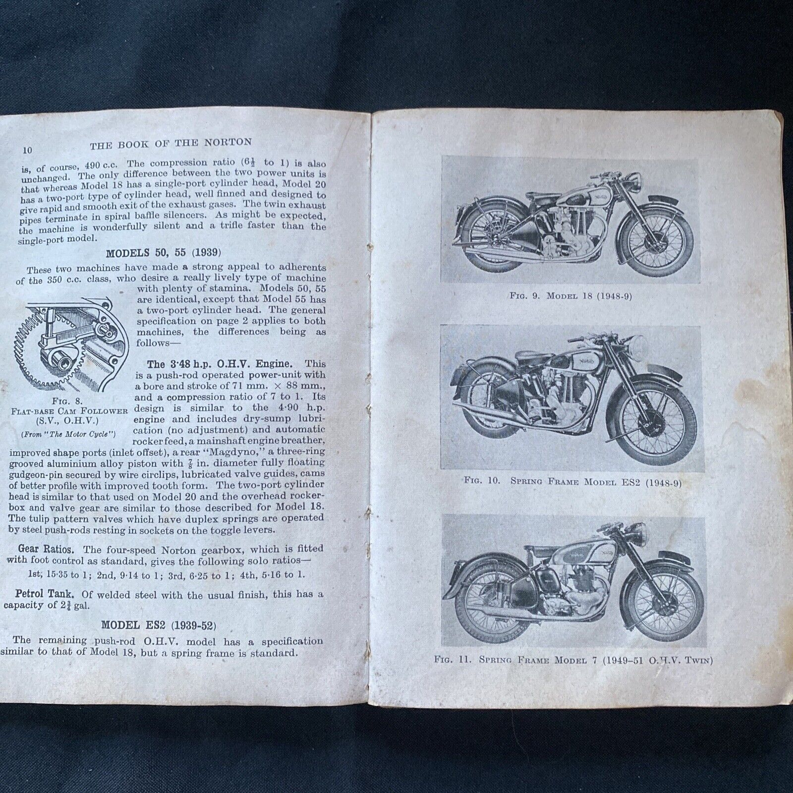 Pitmans Motor Cycle Library The Book of the NORTON WC Haycraft 1953 -(9597)