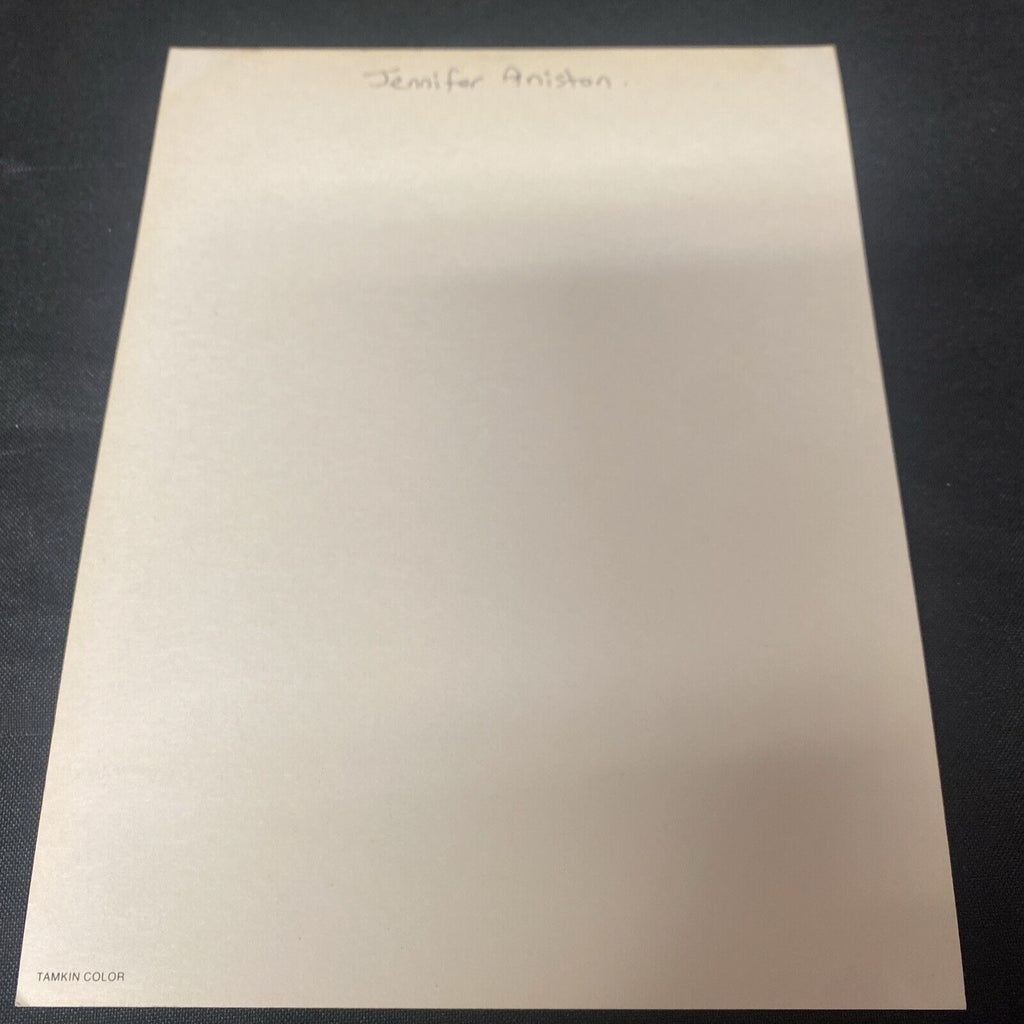 Jennifer Anniston Autograph Unsure if real or Pre Print from 1990's -(5008)