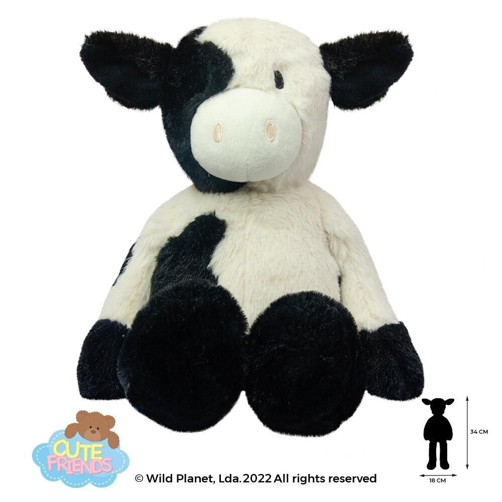 Wild Planet Cute Friends - Soft Plush Age 0+ - Cow 33cm - K8726