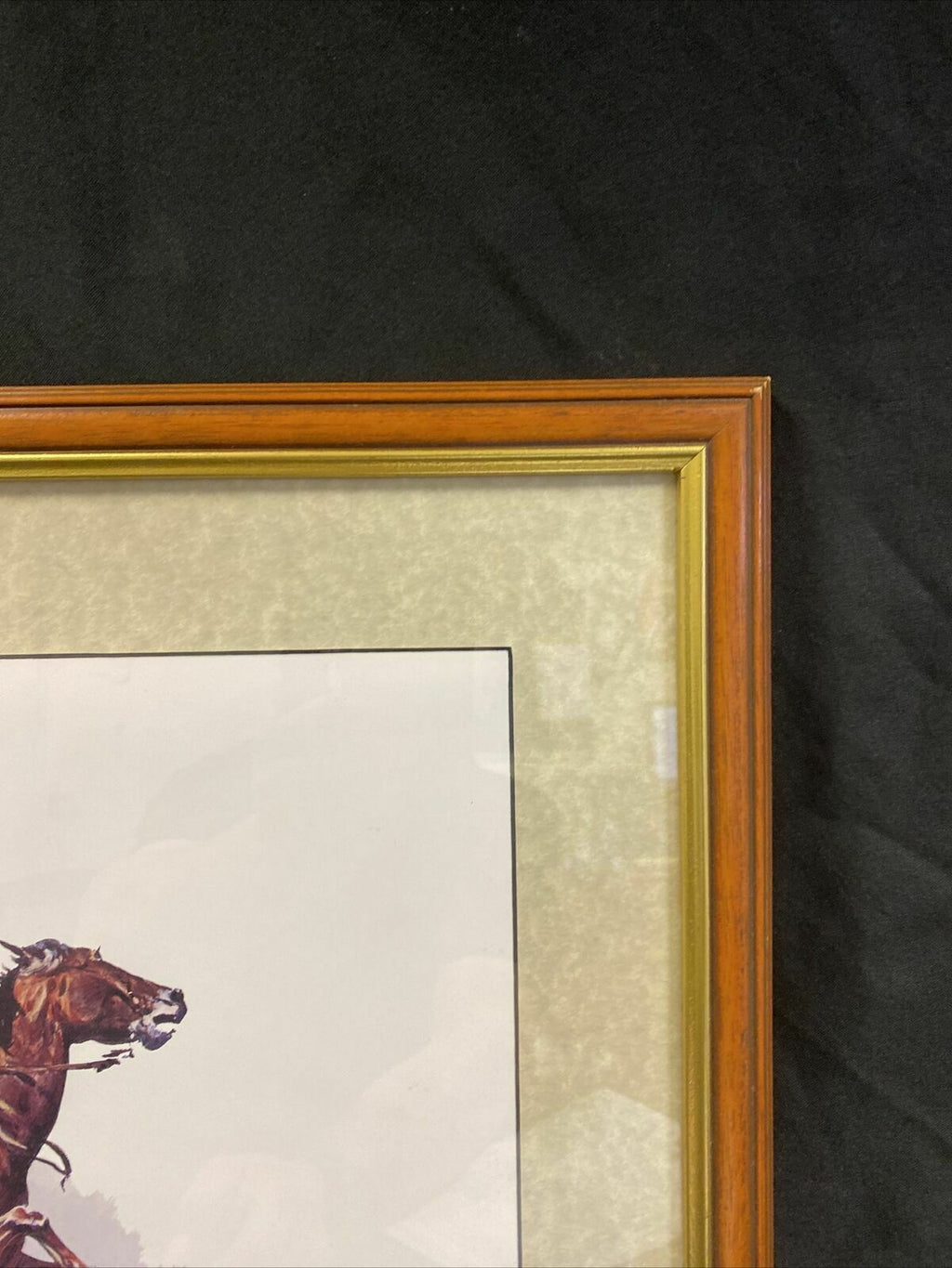 Frederic Remington A Crow Scout Watercolour print signed by Eugene Field  (7820