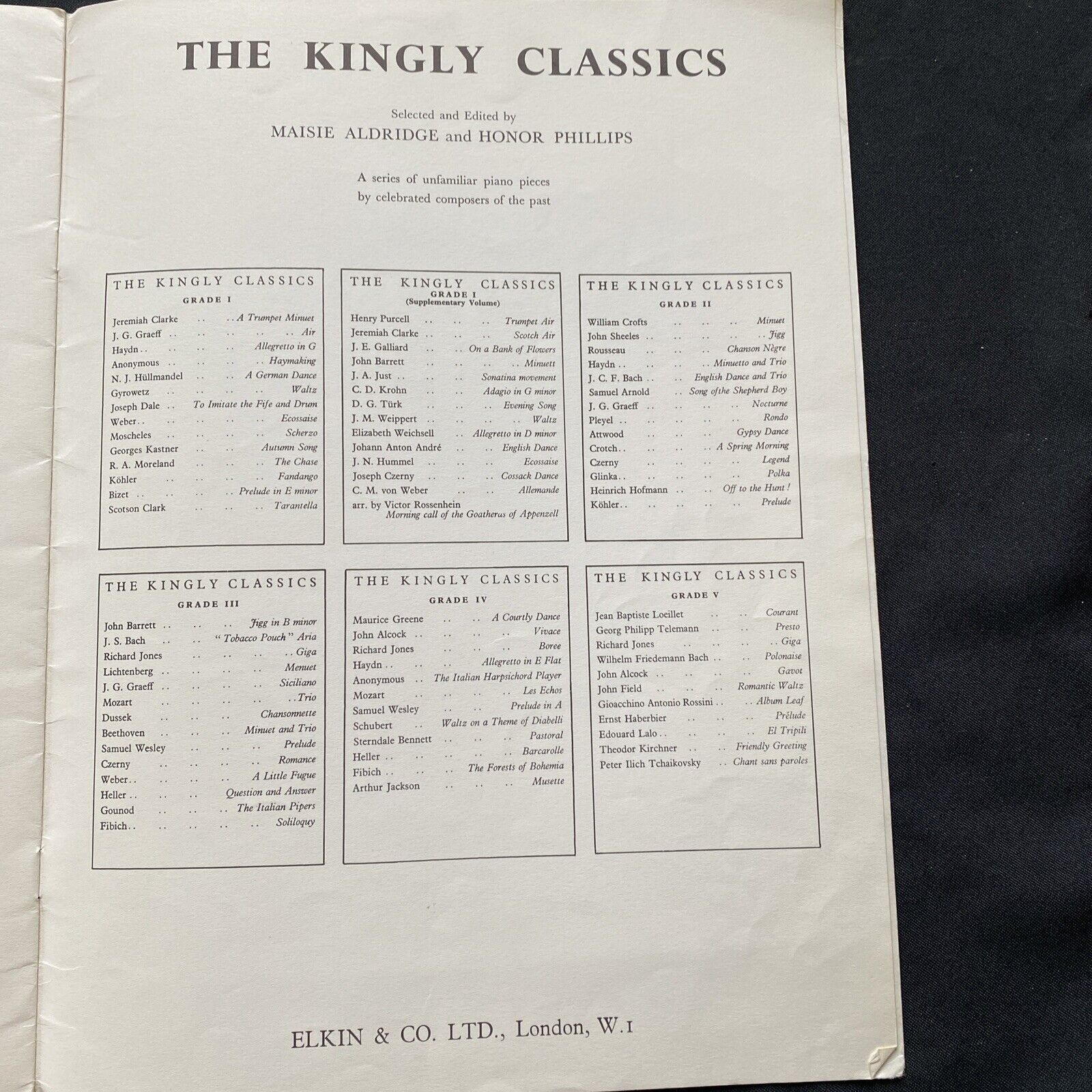 Piano Music Book 1959 The Woodland Minstrels Six Duets Gwendoline Peters - (9539