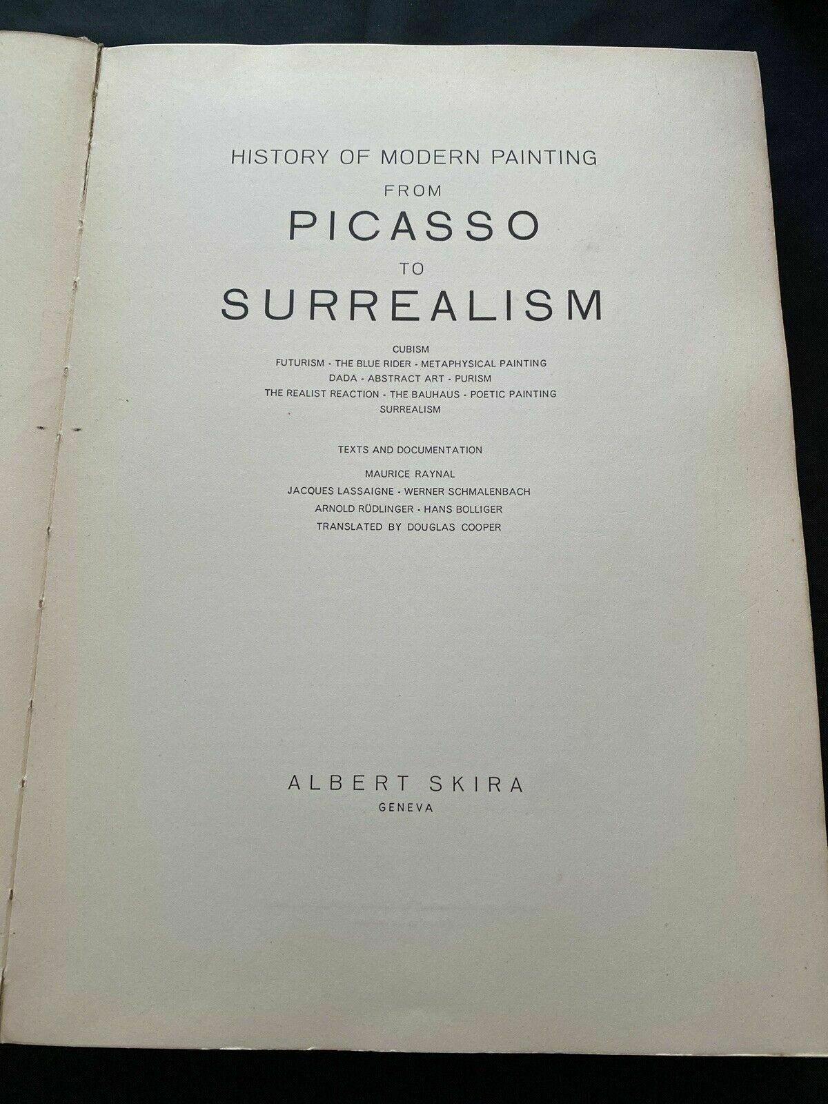 Albert Skira Geneva - History of modern painting - Picasso to Surrealism - (6491
