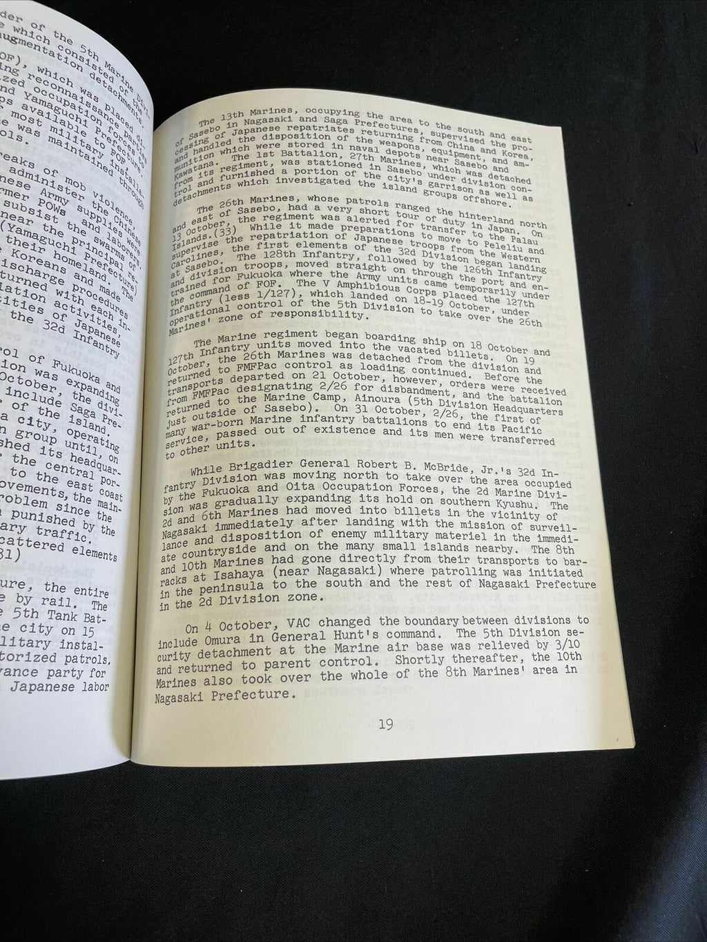 US Navy Marine Corp Reference Pamphlet IN THE OCCUPATION OF JAPAN 1969 (8245)