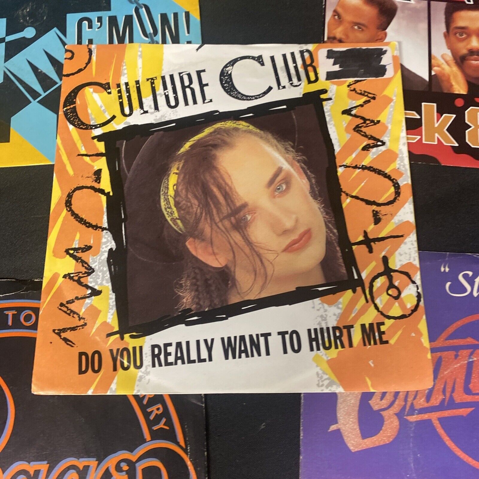 Vinyl Records 7" Singles 5x 80's Culture Club Bronski Beat Commodores Etc (9521