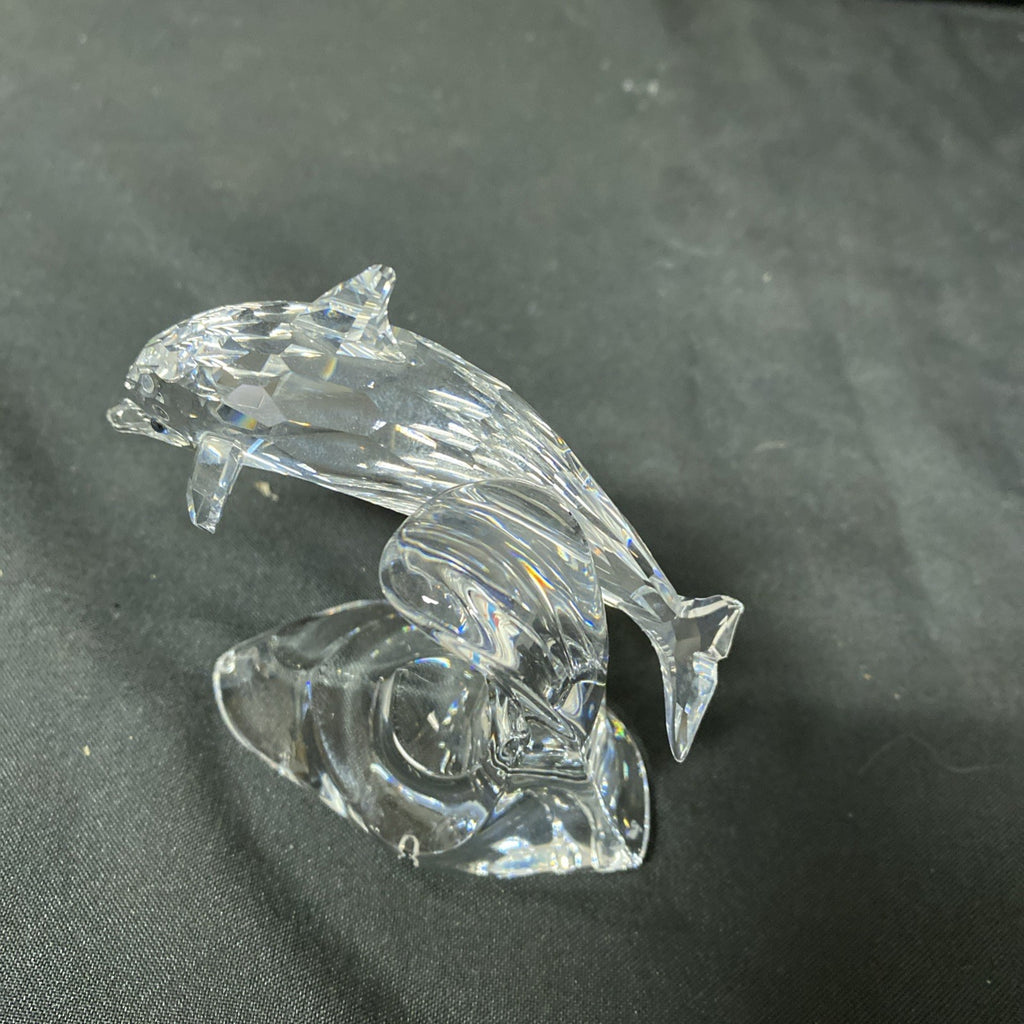 Swarovski Silver Crystal - Dolphin on a wave - 190365 - Boxed - (1631