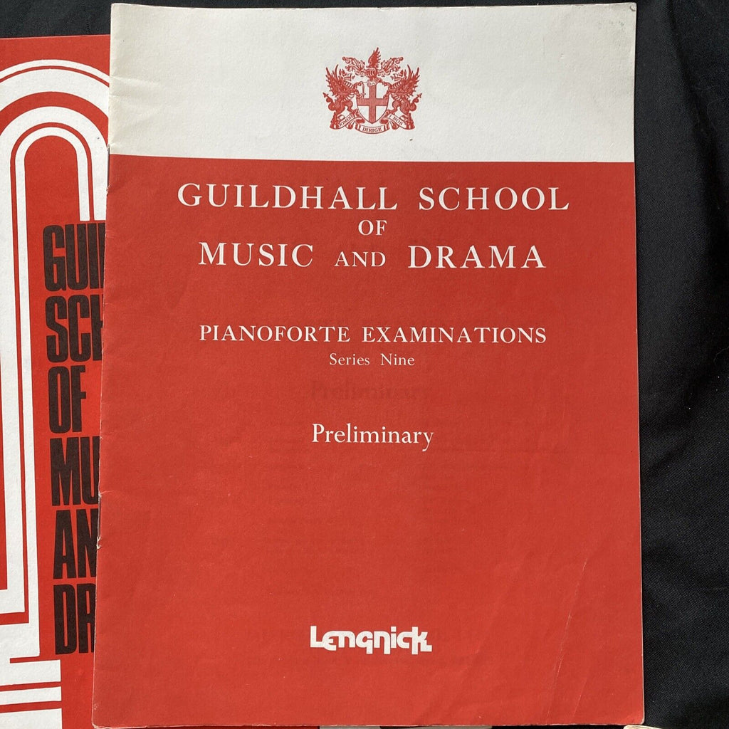 Piano Music Books x 4 from Guildhall School of Music and Drama 1950's - (9542)