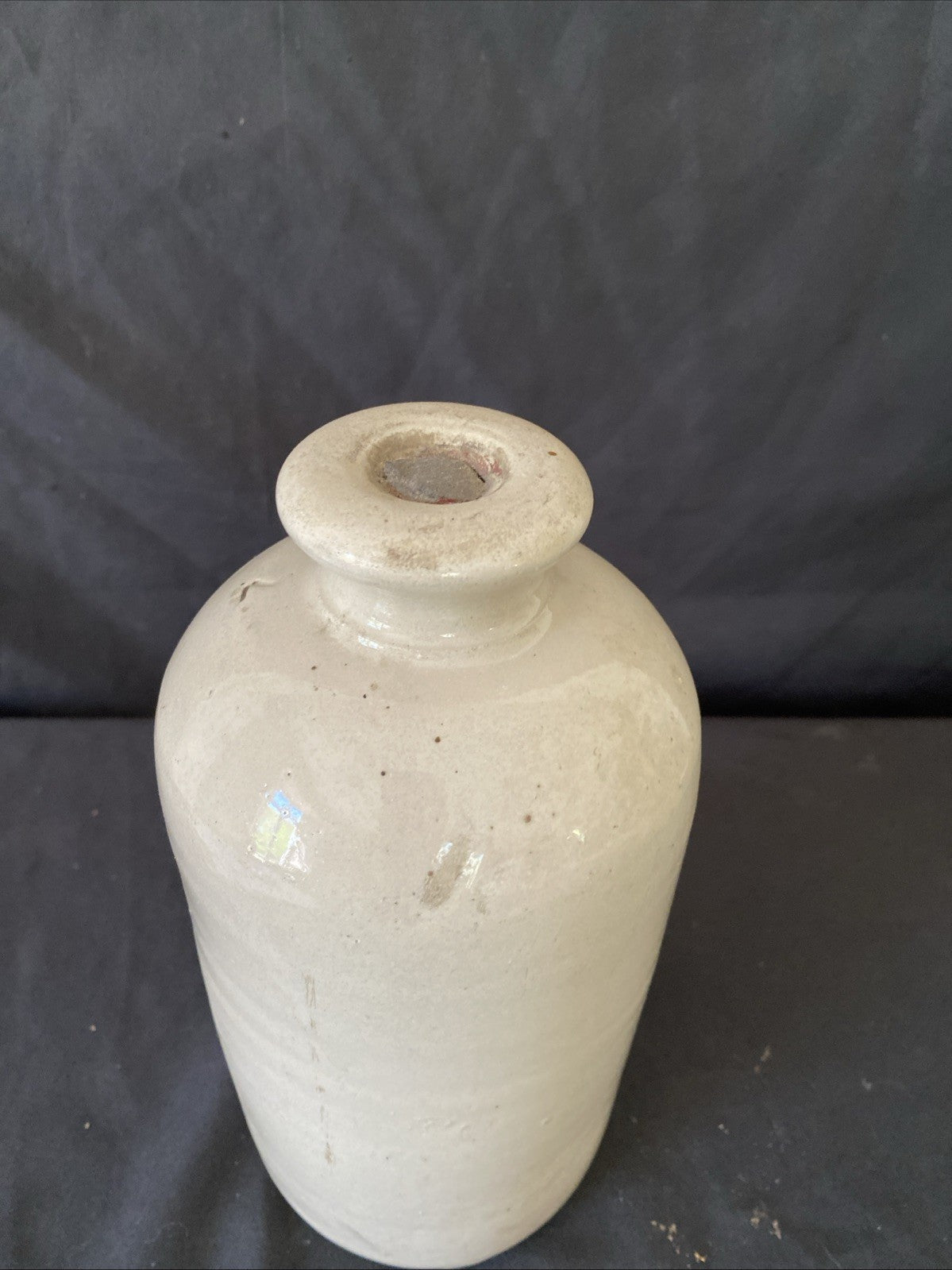 Salt Glaze Stoneware Bottle Pourer Large 23cm antique Home Décor - (1021)