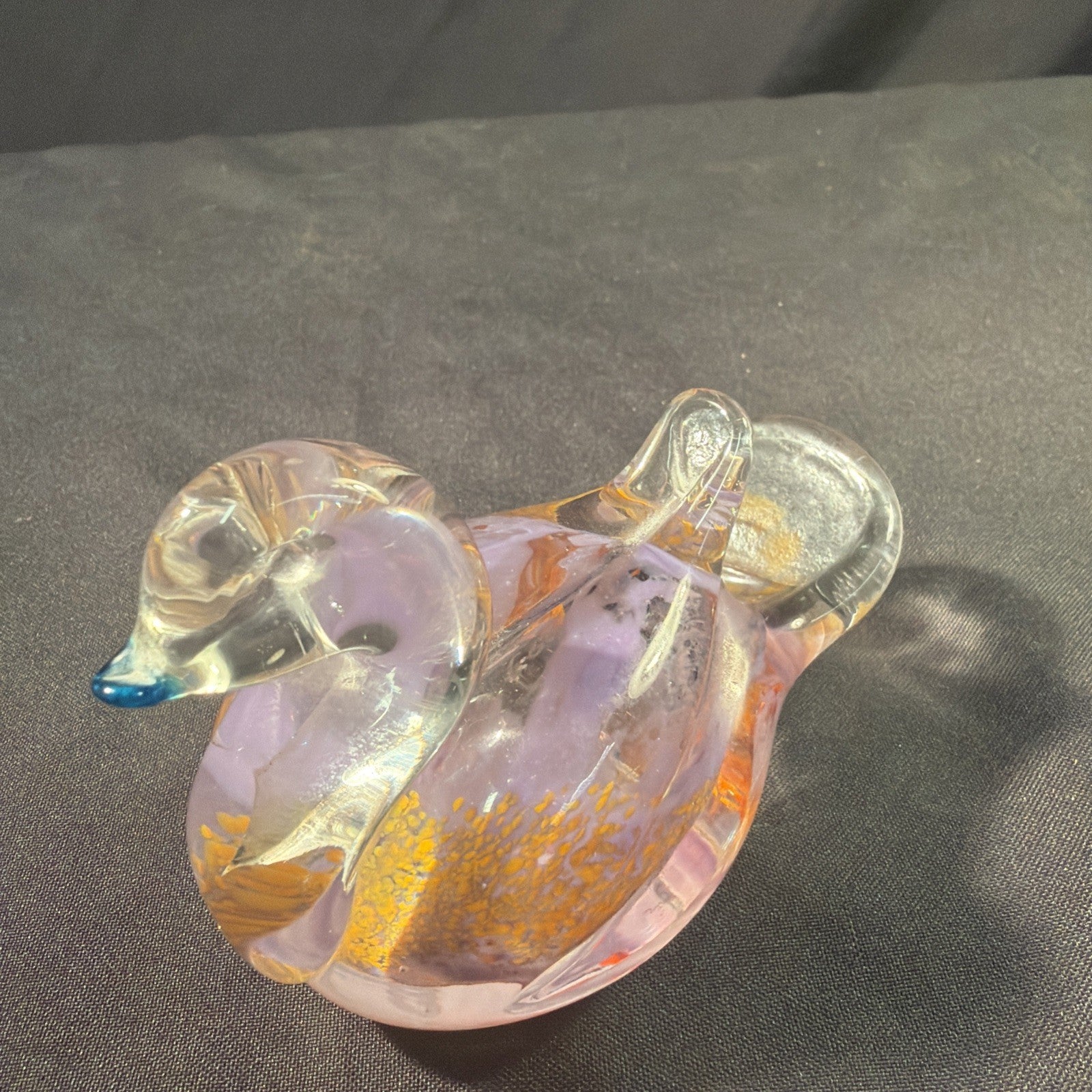 Vintage Maltease Malta Glass Duck Designed For Cittadella Goza - (2078)