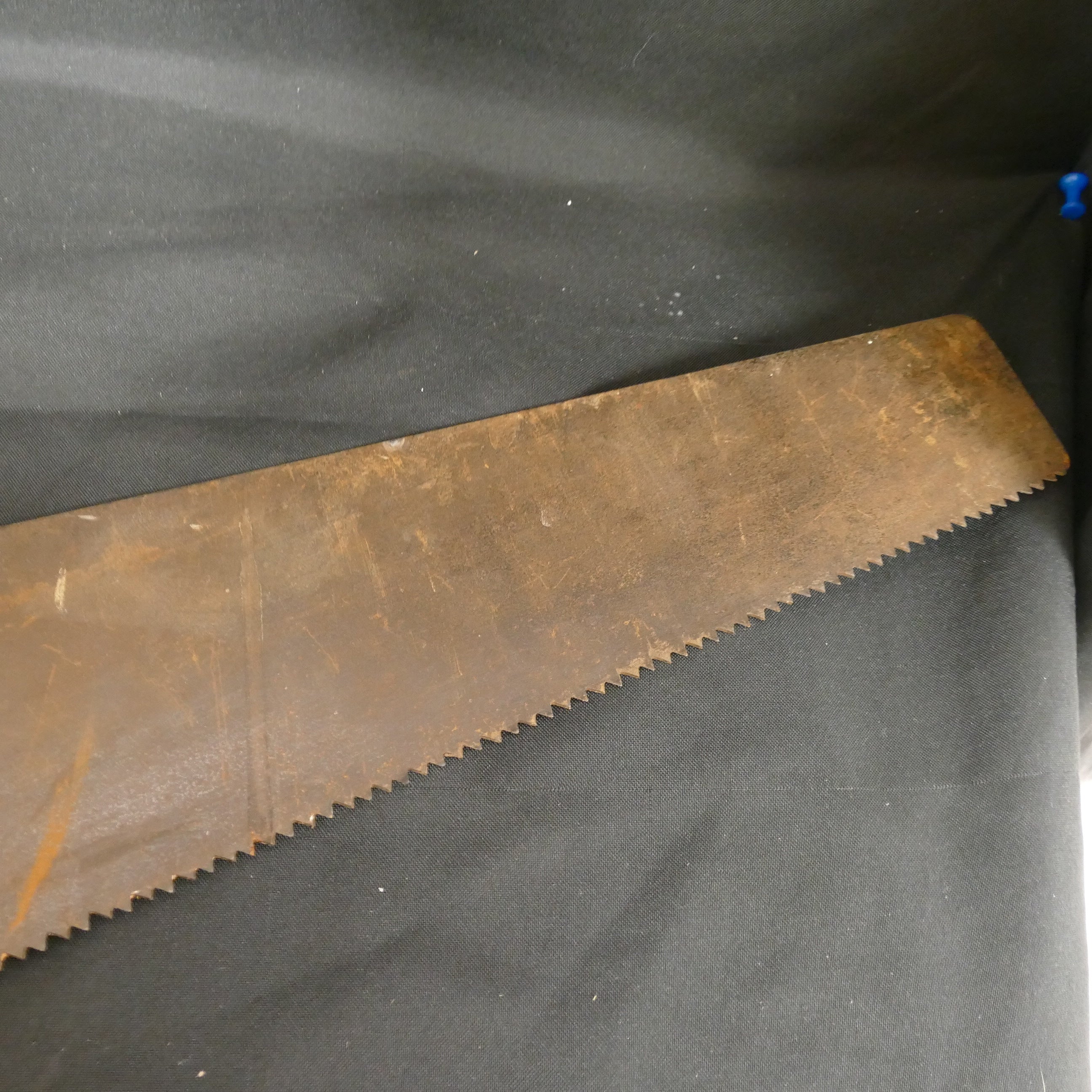Antique Large Wood saw 79cm with good Blade Solid Carpenters - (9295)