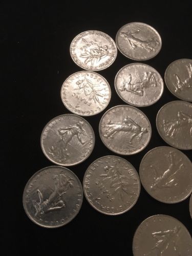 France Franc 1 Francs Coins x 15 - All 1960's - (2806)