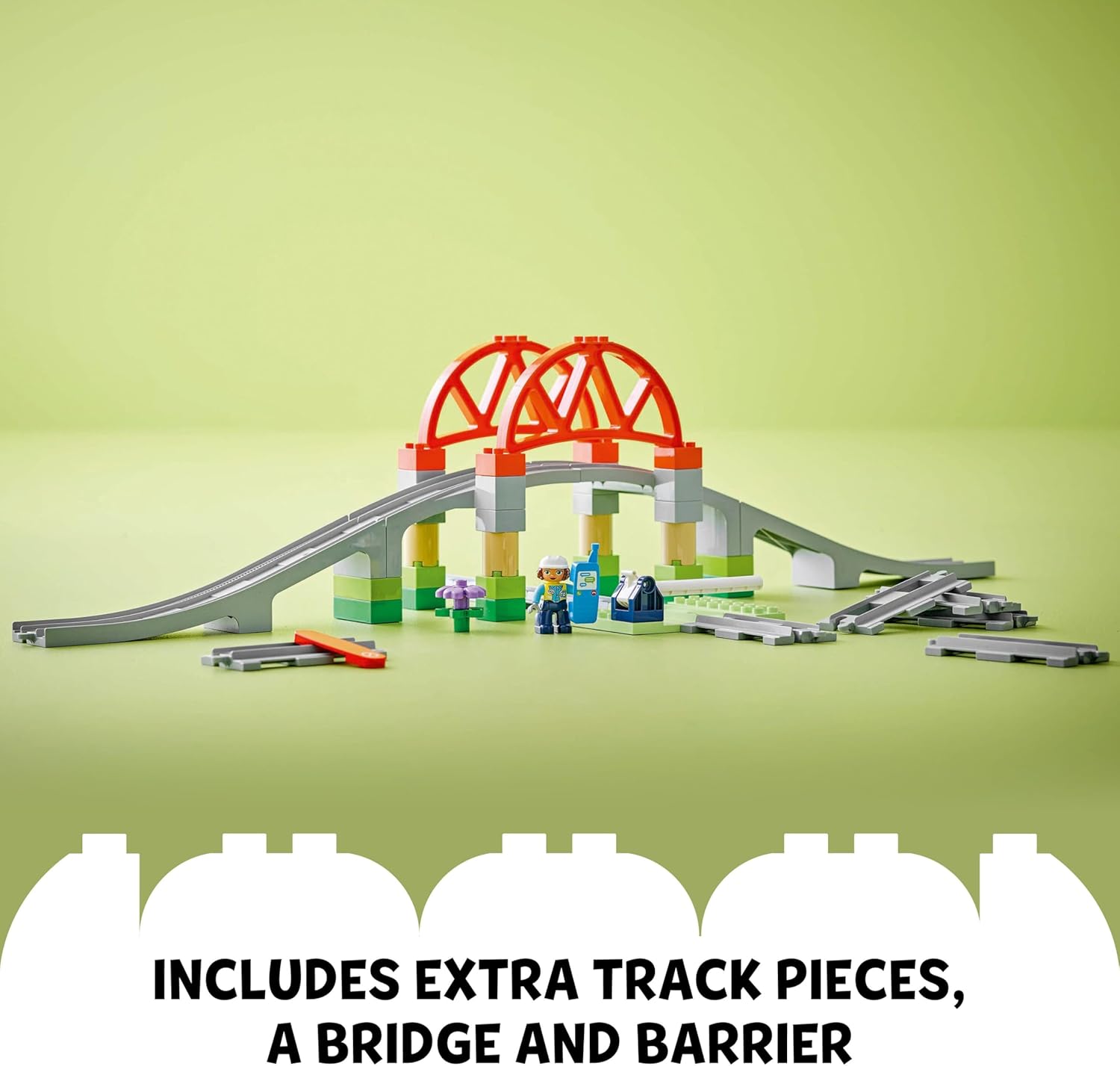 LEGO DUPLO - Town: Train Bridge & Tracks Expansion Set - 10426