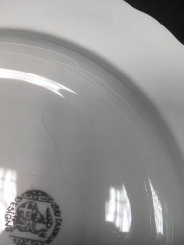 Wood & Sons 1940's Burslem Stratford alpine white ironstone plate - Devon (6634)