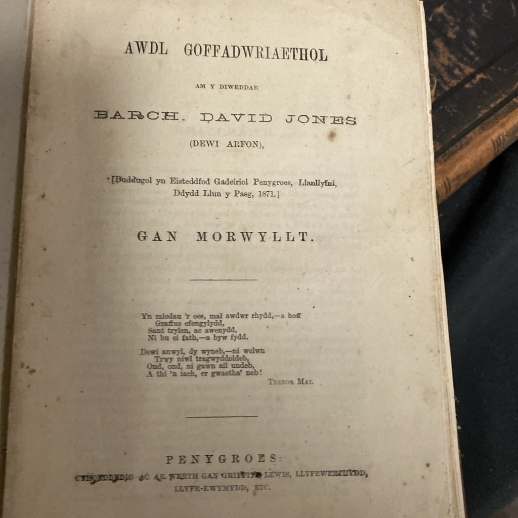 7 x 19thC Rare Theological books in Welsh Lovely Condition