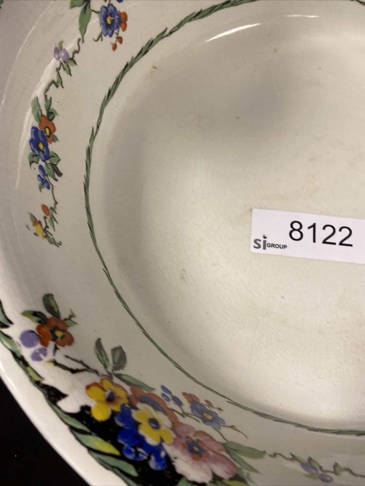 Swinnertons 1930's Very Large pottery bowl Pink 41cm Very Rare Bowl - (8122)