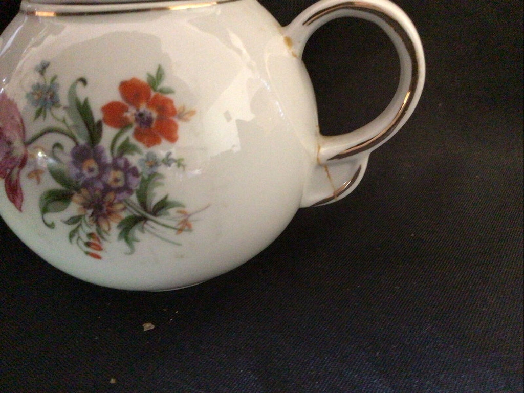 Teapot Collectors Small Ceramic Vintage 8cm Chinese Style - (8375)