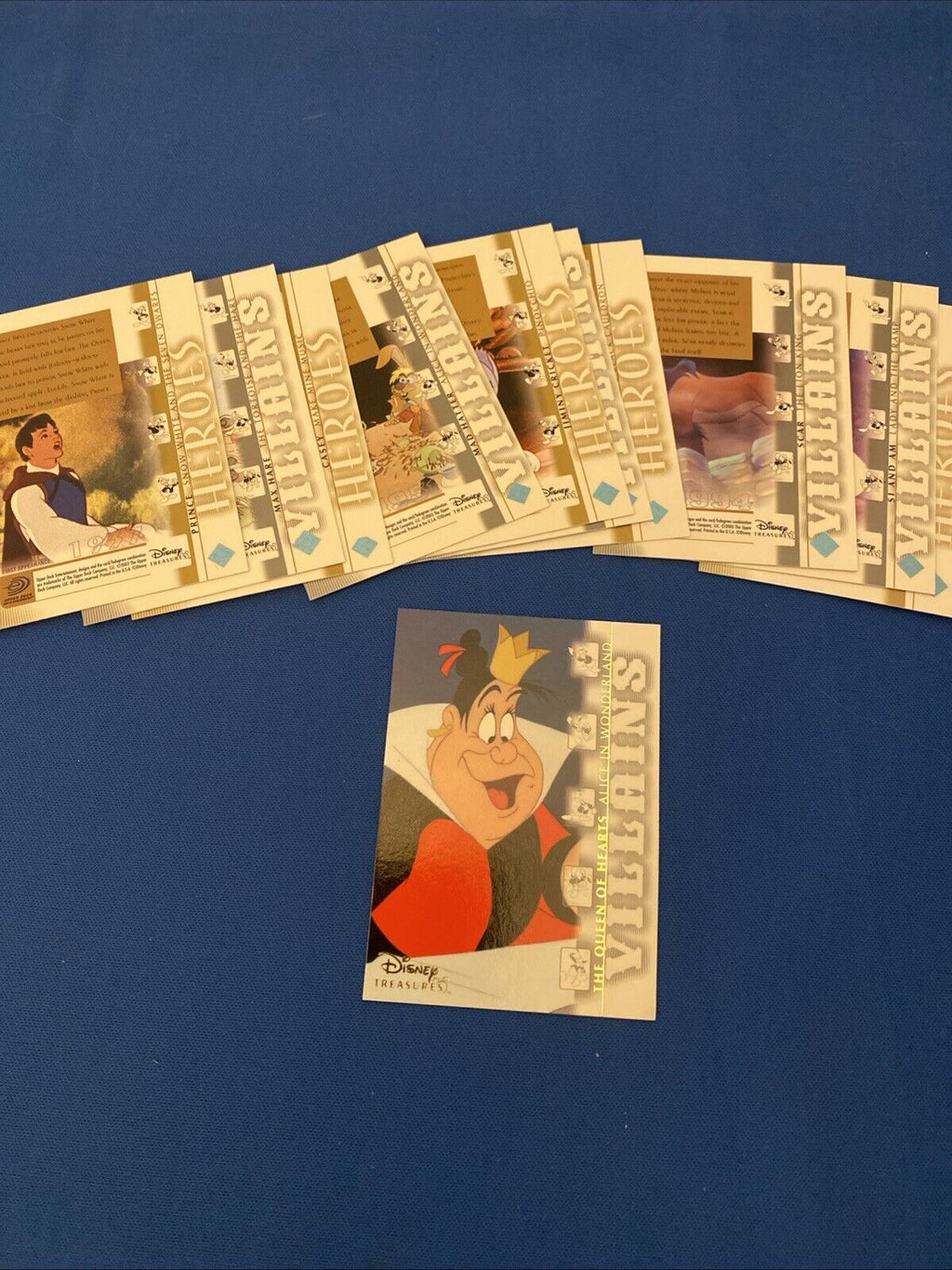 Upper Deck 2003 Disney Treasures Series Villians/Heroes x11 Trading Cards (5750)