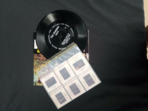 POSTOJNA CAVE - Floppy vinyl English single and 11 original slide photos (6986)