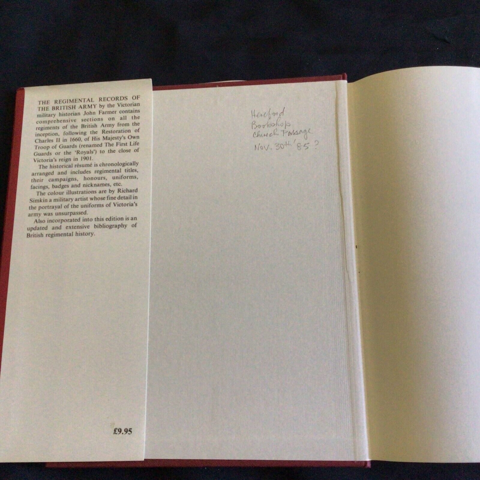 J.S. Farmer The Regimental Records if The British Army 1660-1901 book - (9732)