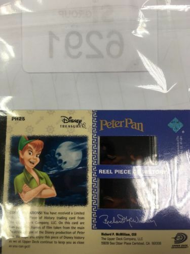 Upper Deck Disney Treasures S3 Reel Piece of History Film PETER PAN PH25 -(6291)