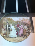 Magic Lantern Victorian Glass Round Handpainted Slide The Wedding - (1093)