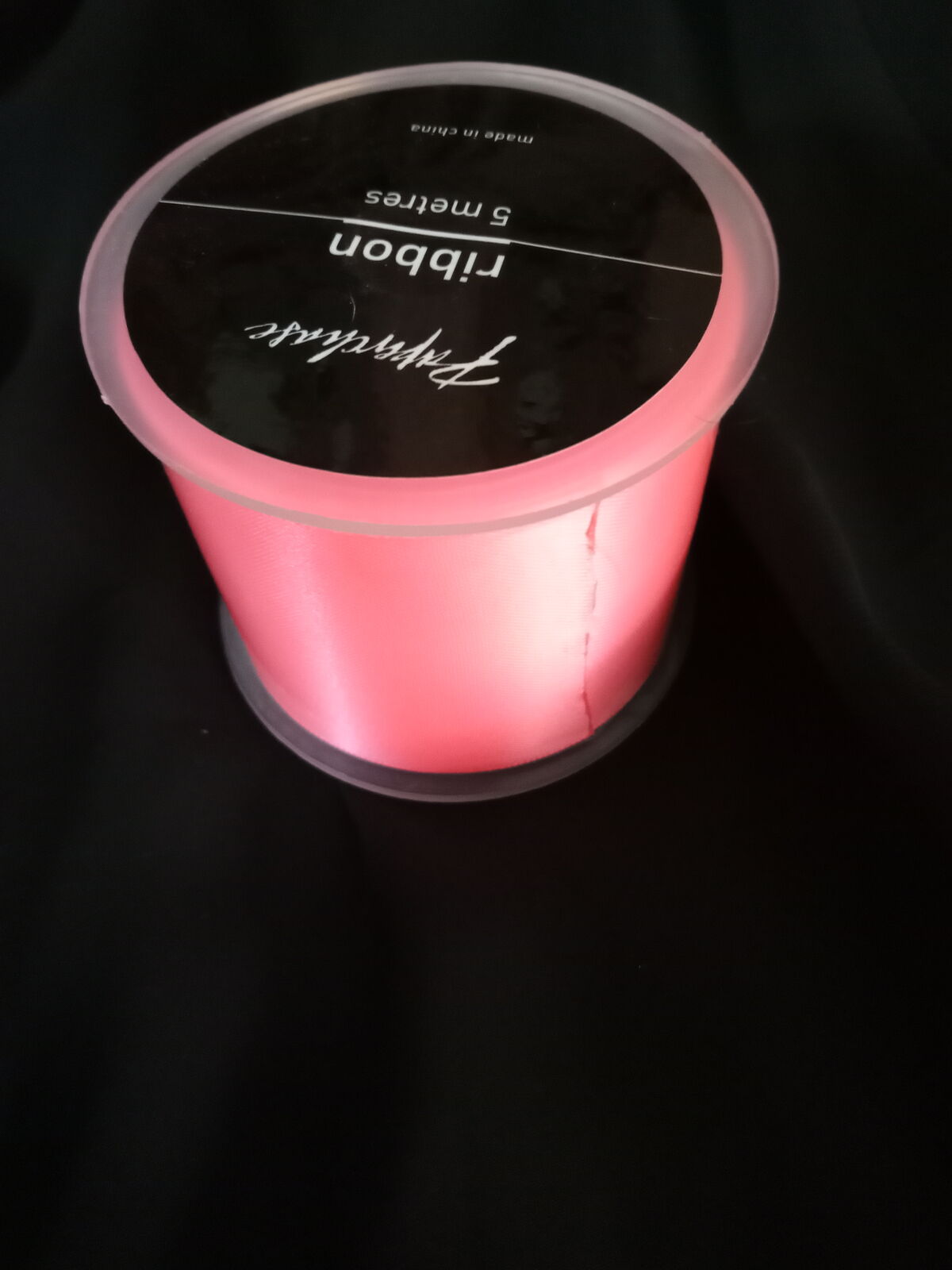 RIBBON SATIN  Spool - Passion Fruit Pink - 5 Mtrs 50mm wide - Paperchase - (9883)