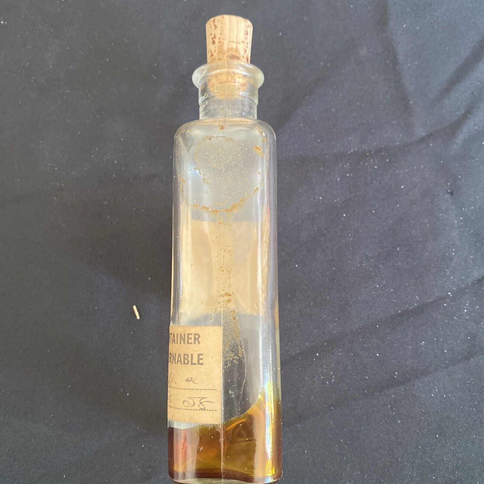 Antique Pharmacy Apothecary Cinnam Conc B.P bottle 16cm - (8642)