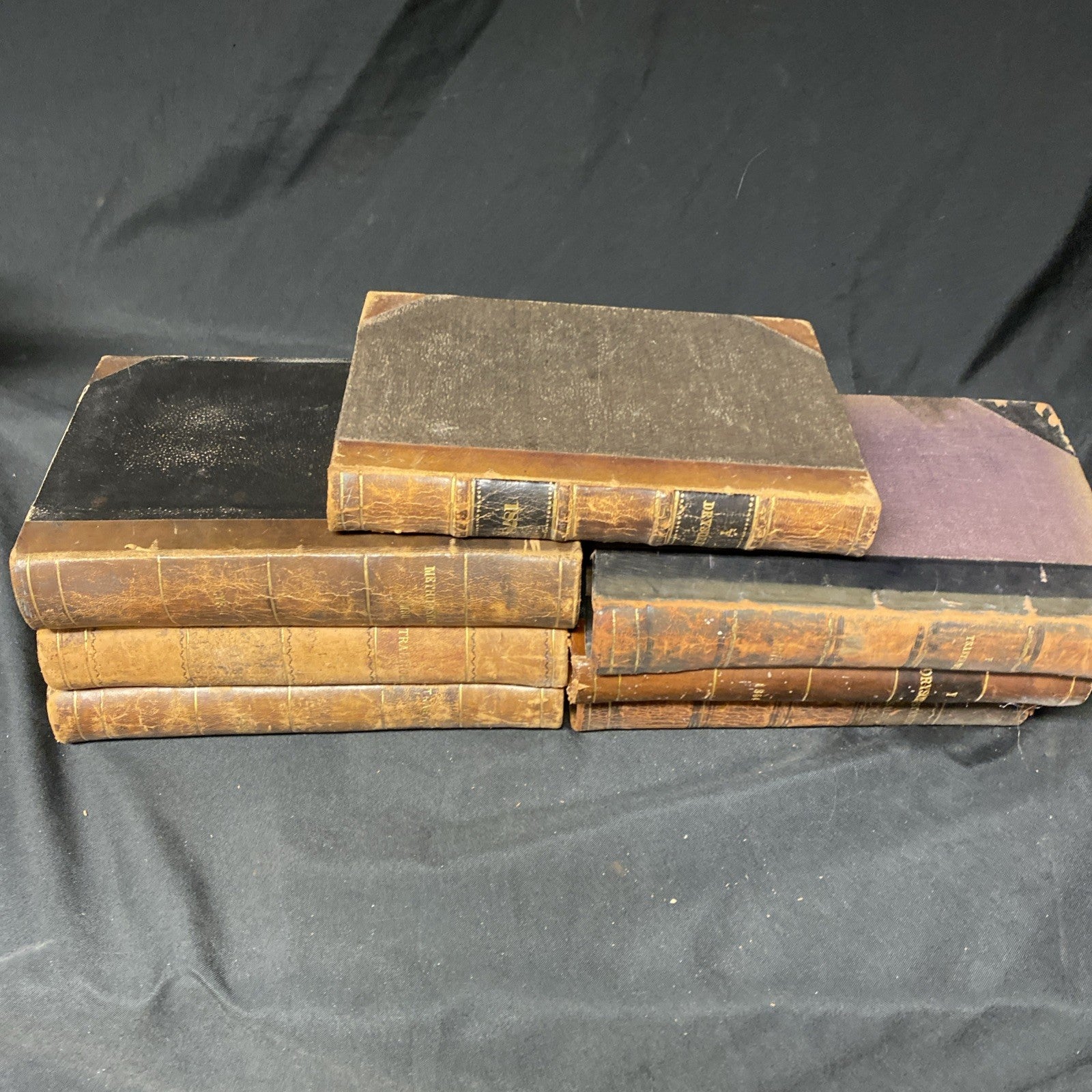 7 x 19thC Rare Theological books in Welsh Lovely Condition