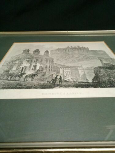 James Fittler Aft. John Claude Nattes 1804 engraving Edinburgh Castle (7003)