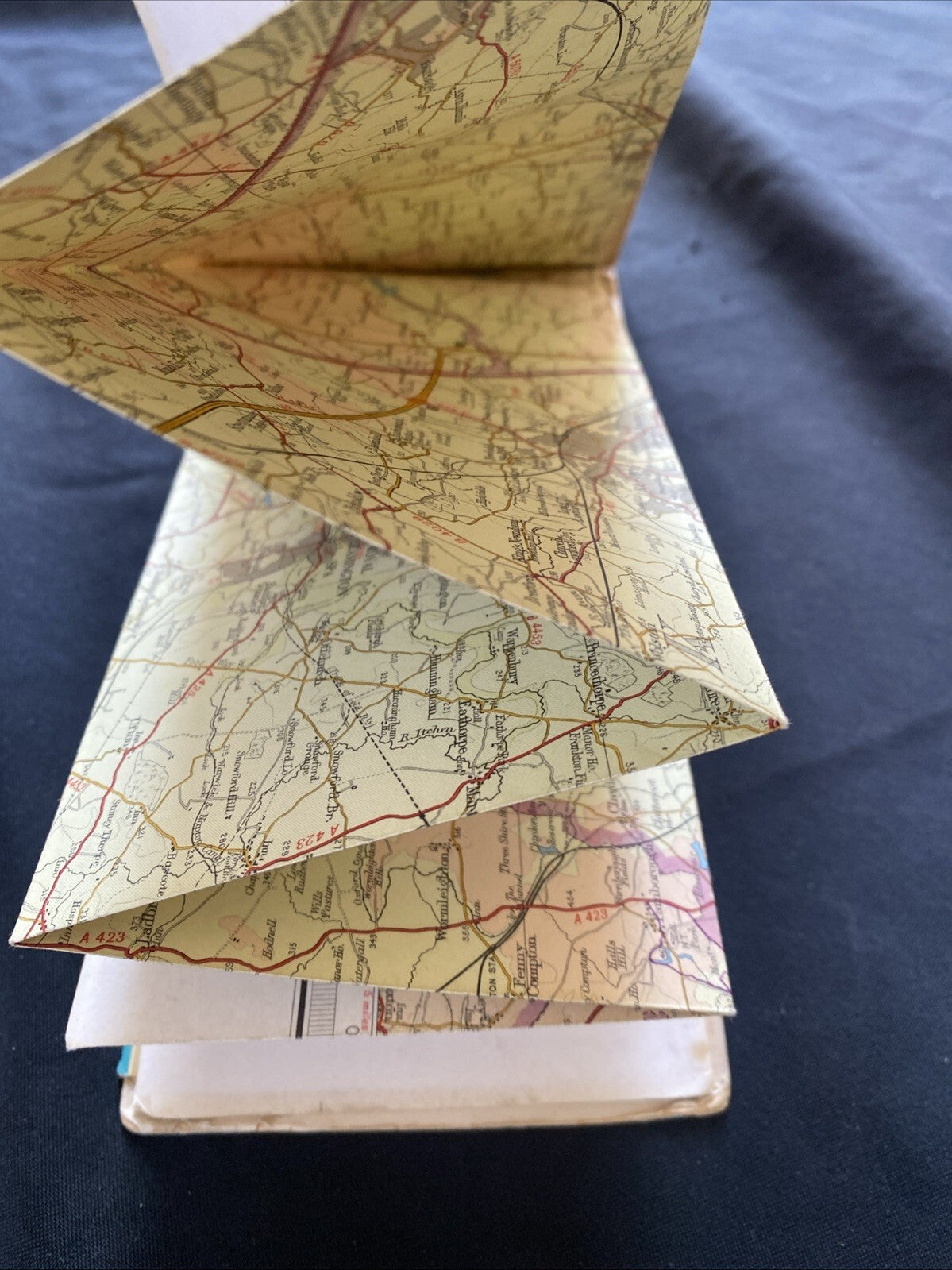 Warwickshire Bartholomew Half Inch Map Series Paper Map #19 (1283)