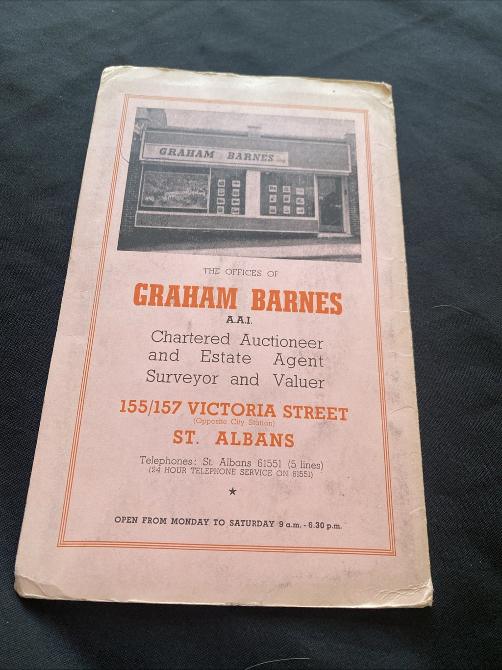 Barnett's Street Plan with Index 1970's - St. Albans (1303)