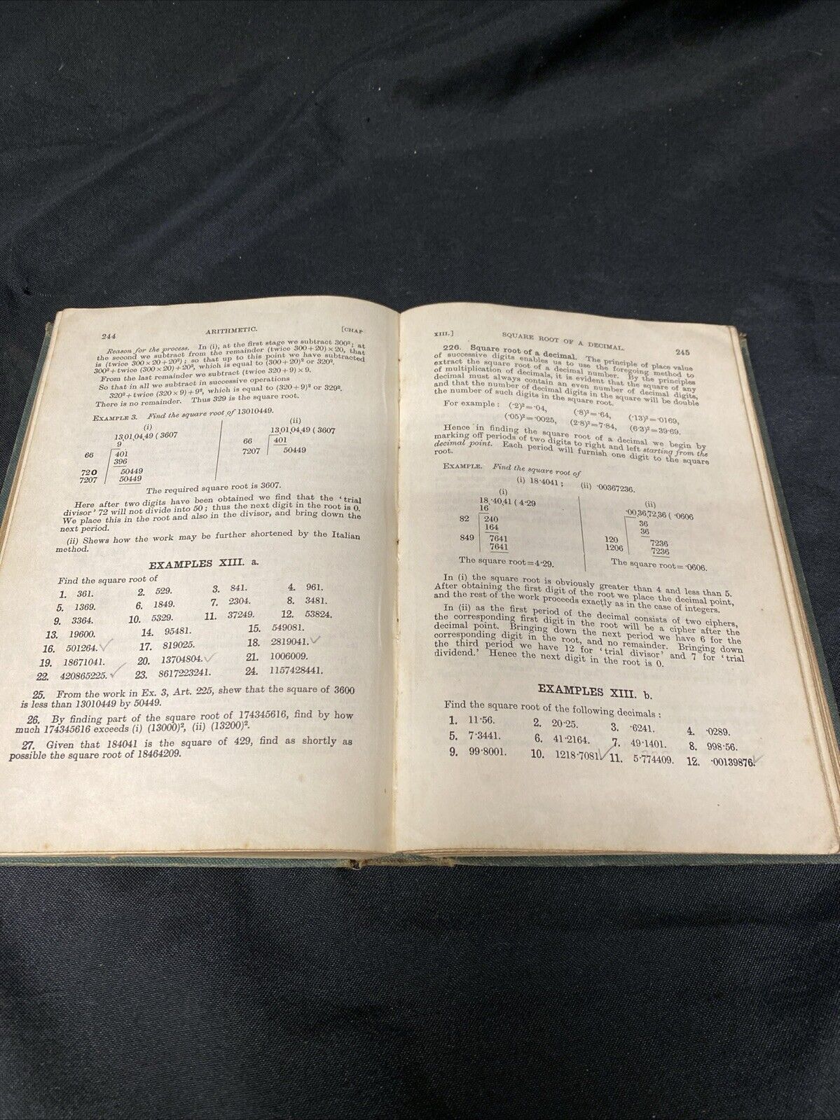 A School Arithmetic Hall & Stevens 1935 Book Without Answers - (5597)
