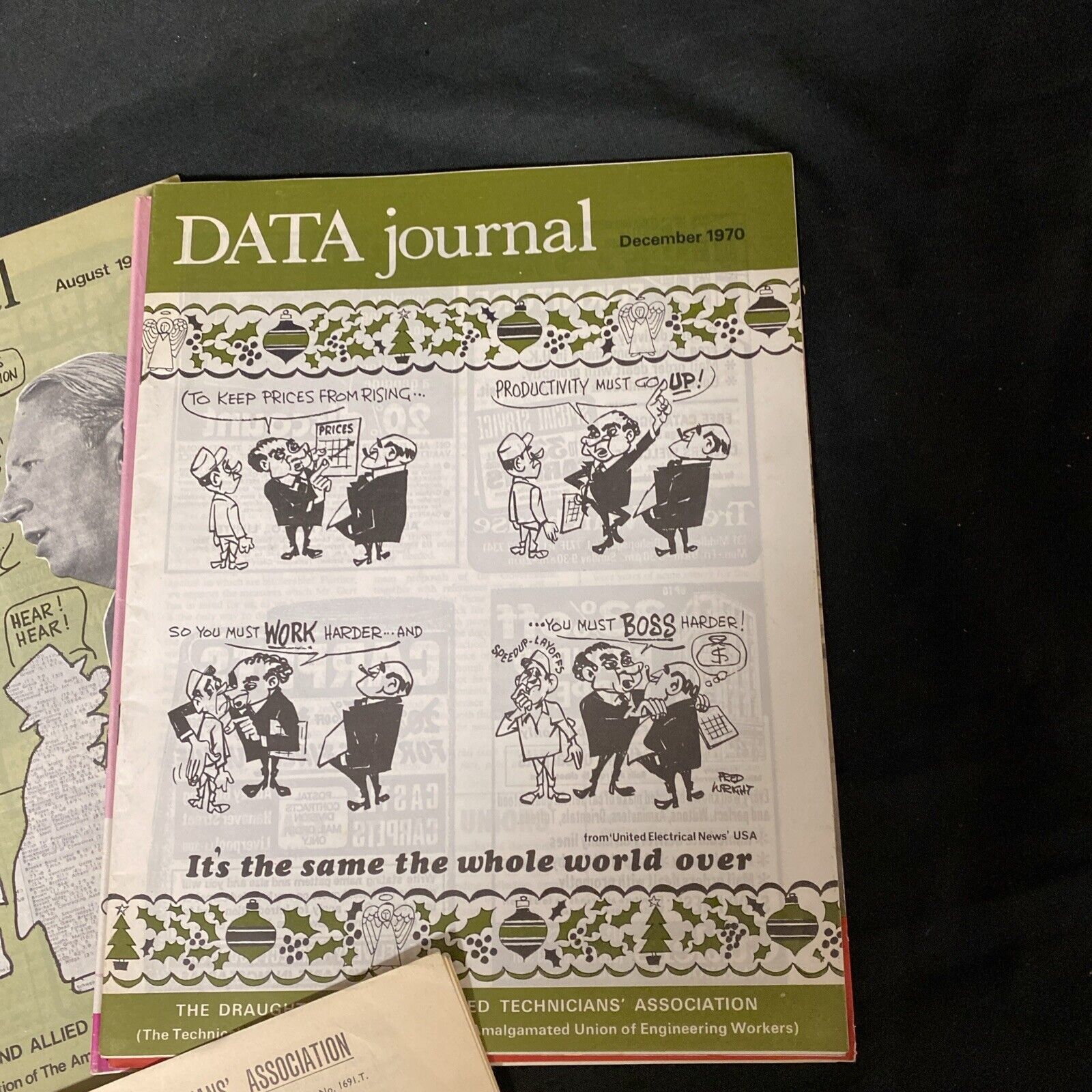 Draughtsmen's & Allied Technicians' Association Data Journals x 5 1970 - (5420)