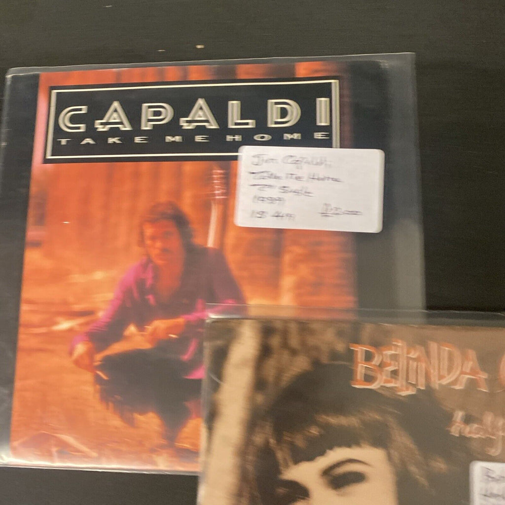 Vinyl Records 7" Singles 5 x 1980's Belinda Carlise, Capaldi, Breen Etc -(9481)