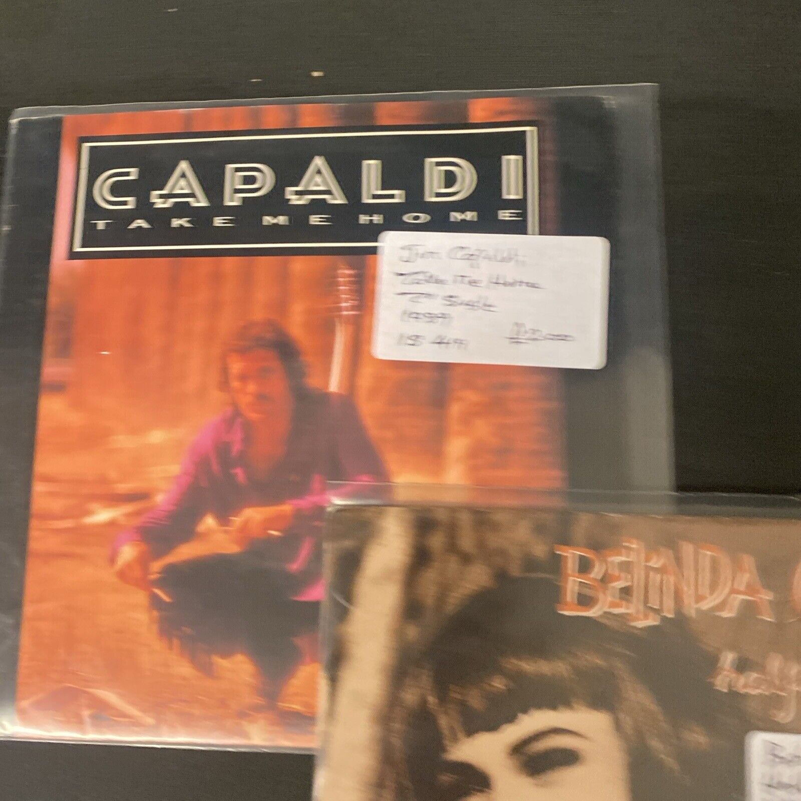 Vinyl Records 7" Singles 5 x 1980's Belinda Carlise, Capaldi, Breen Etc -(9481)