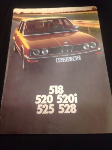BMW 518 520 520i 525 528 - 1976 Fold out Car Brochure Leaflet - (308)